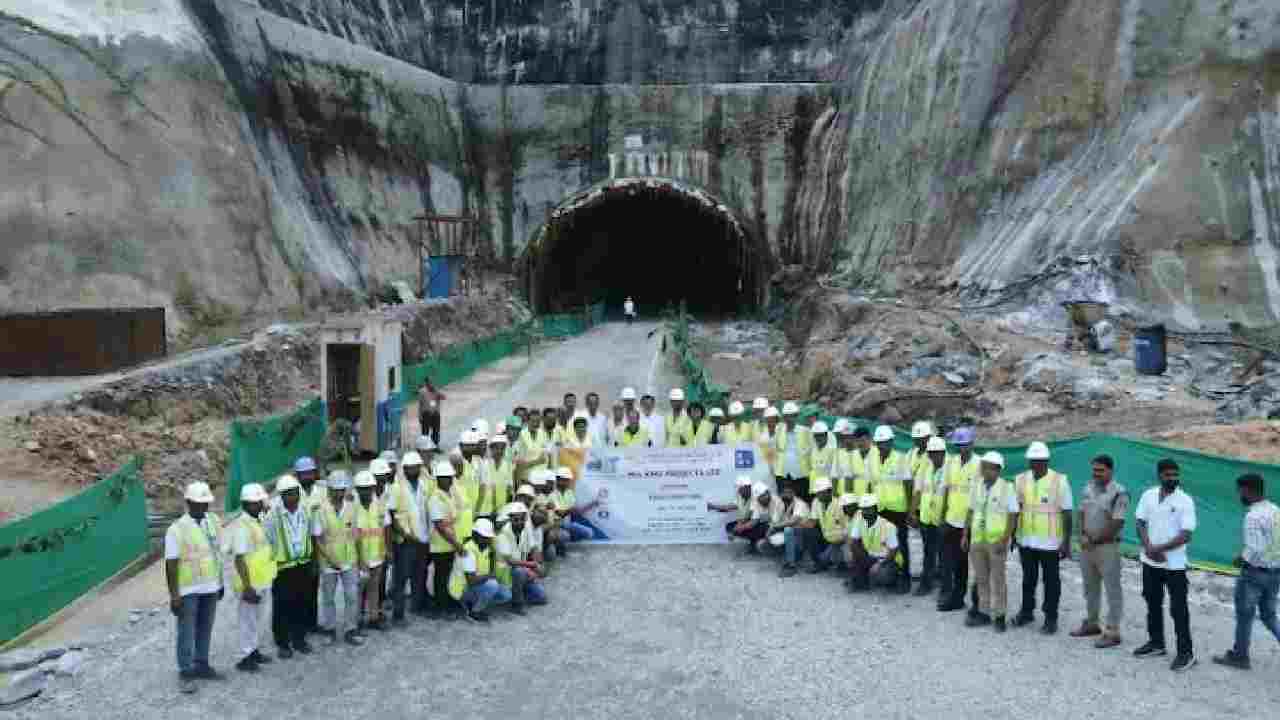 छत्तीसगढ़ की पहली राष्ट्रीय राजमार्ग सुरंग का निर्माण लगभग पूरा