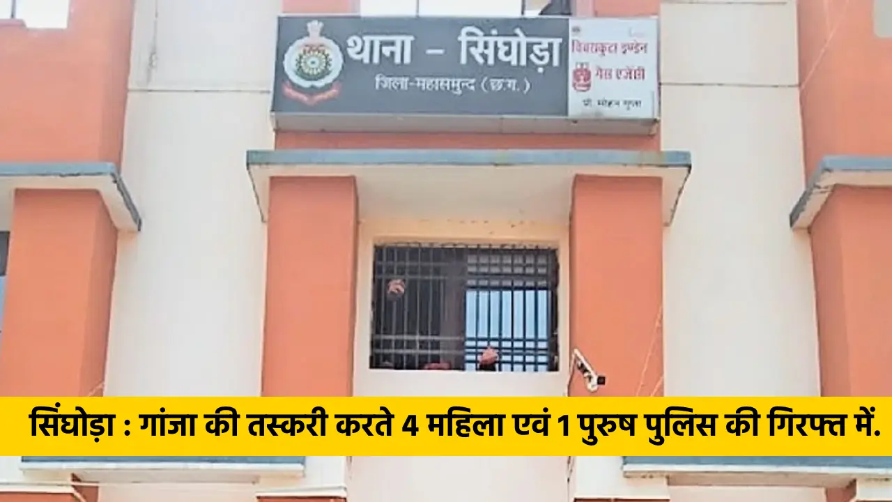 सिंघोड़ा : गांजा की तस्करी करते 4 महिला एवं 1 पुरुष पुलिस की ... - CG Sandesh