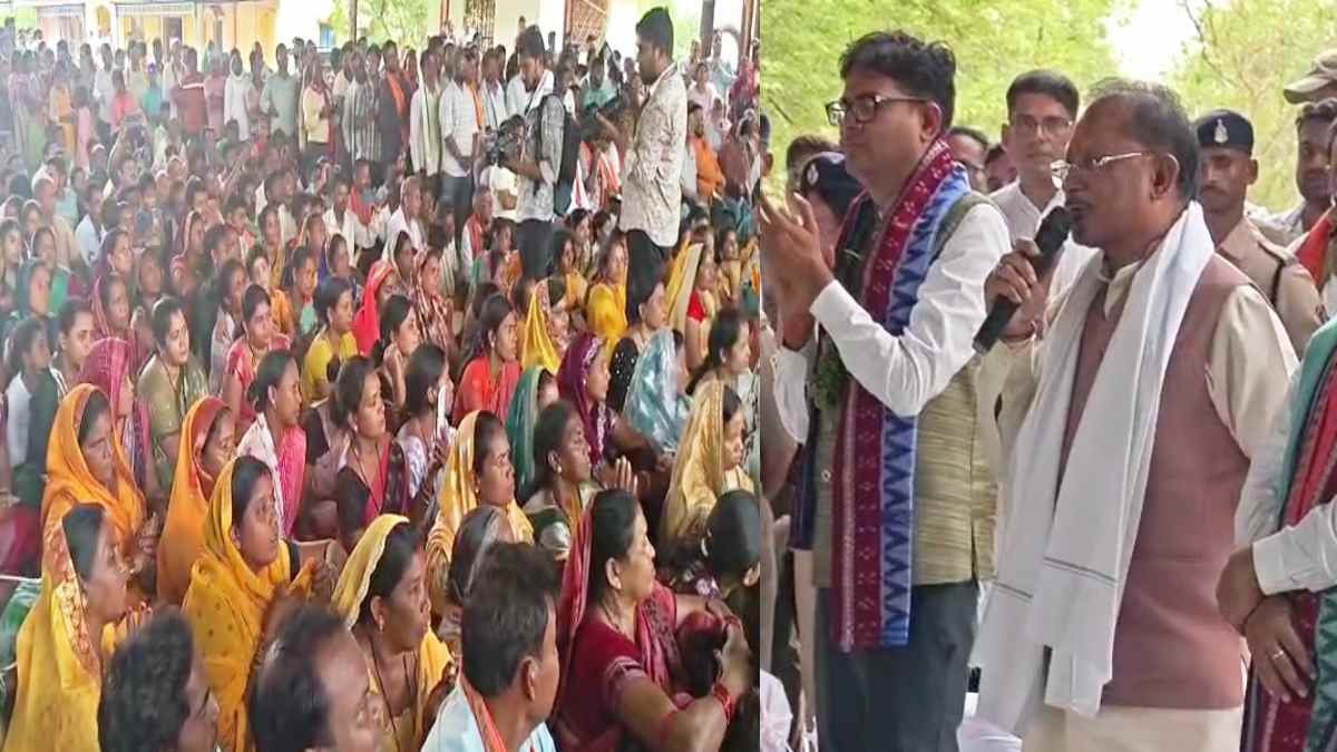 मुख्यमंत्री विष्णु देव साय पहुंचे भीखमपुरा, जनसंवाद में सुनी ग्रामीणों की समस्याएं, सपेरा बस्ती को दी सौगात