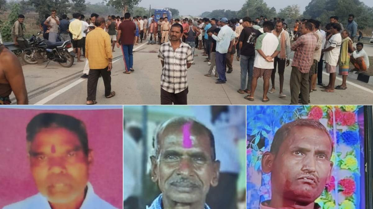 CG: मॉर्निंग वॉक पर निकले तीन लोगों को अज्ञात वाहन ने कुचला, तीनों की मौत