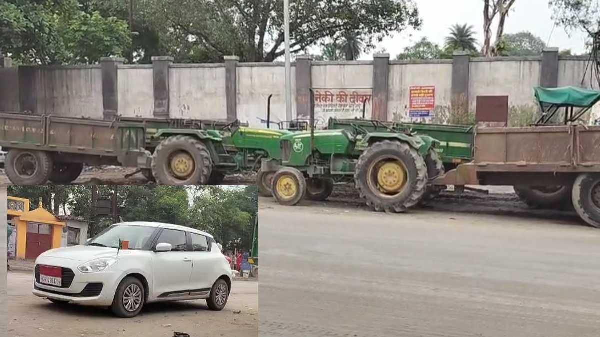 कोरबा : रेत भरे ट्रैक्टरों के थमे चक्के, रेत घाटों पर डटे खन... - CG Sandesh
