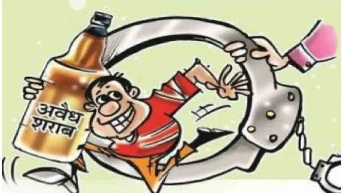 सरायपाली केन्द्रीय विद्यालय के पीछे से अवैध शराब जप्त