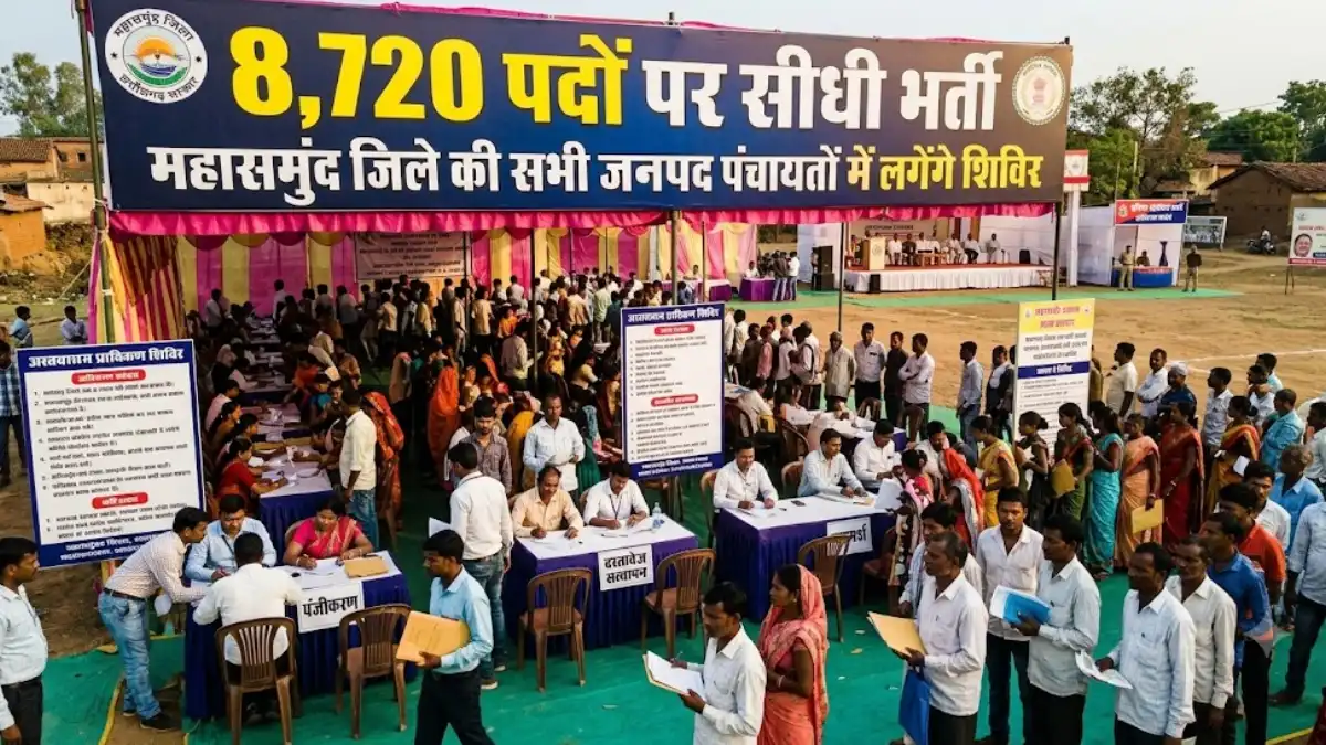 8,720 पदों पर सीधी भर्ती, महासमुंद जिले की सभी जनपद पंचायतों... - CG Sandesh